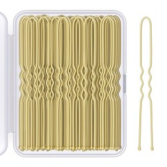 2.8 Inch U Shaped Hair Pins for Women Girls, Long 1 Count (Pack of 100), Gold