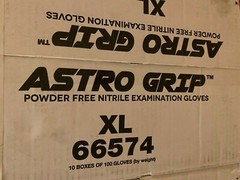 100-1000 SAS Safety Astro Grip 66574 7mil Nitrile Gloves, S, M, Large, XL, XXL