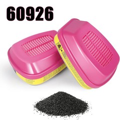 6200 Half Facepiece Respirator Mask Dust Medium with 60926 Organic Vapor Filter