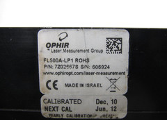 Ophir FL500A-LP1 / 7Z02667S 500W Laser Sensor / Thermal Head Used Free Shipping