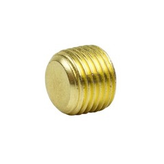 Countersunk Hex Plug 1/8″ Male NPT Brass Pipe End Fitting Cap 10 Pack