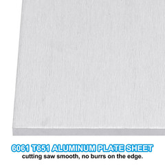 6061 T651 Aluminum Sheet Metal 4×6 Inch 1/8 Inch 3Pcs Flat Plate Industrial