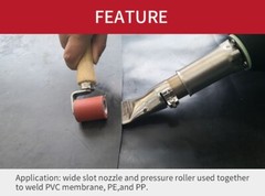 120V Professional 1600W Heat Gun Hot Air Torch Plastic Welder TPO PVC Banner