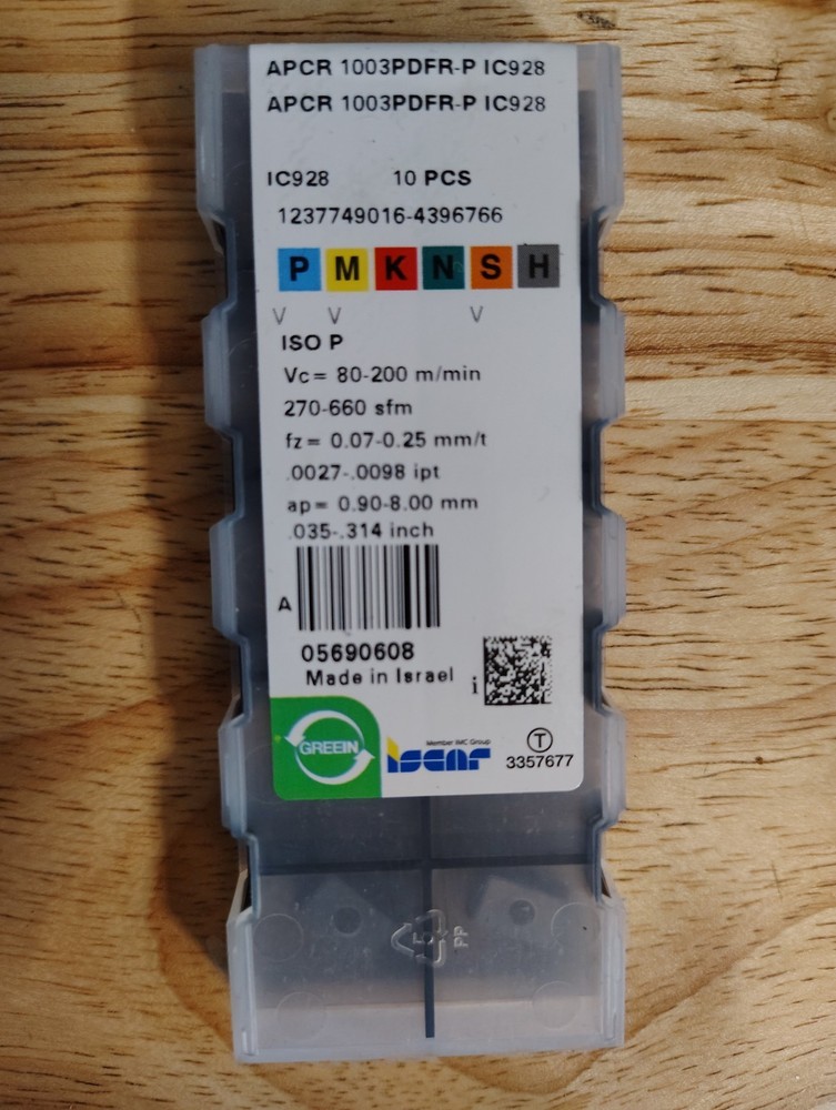 APCR 160504R-P IC928 Iscar Authentic 10-Insert Set