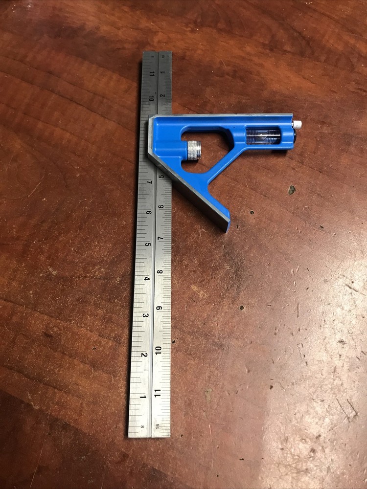 Empire Level E250 12″ Heavy Duty Combination Square w/Etched Graduations Read
