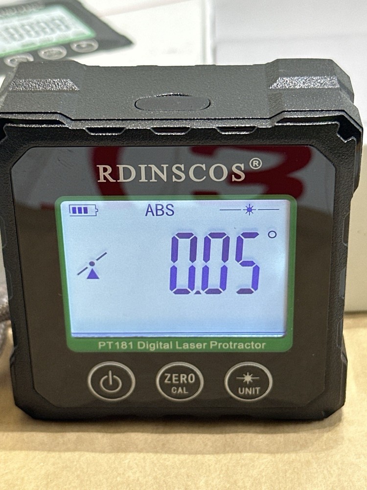 RDINSCOS PT181 Digital Laser Protractor – Angle Finder Gauge with Backlight
