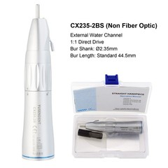 COXO Dental Surgical Handpiece 1:1 Straight Nose Cone External Irrigation CX235
