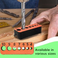 Time-Saving Easy-To-Use Compact Modern Stable 2Pcs Plastic Metric Drilling Guide