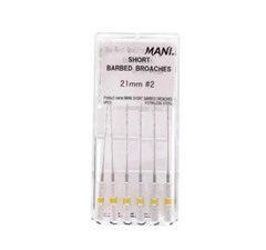 Mani Short Barbed Broaches for Efficiently remove debris and pulp tissue FREE SH