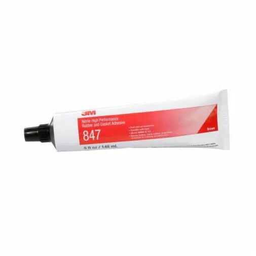 3M 19718 Nitrile High Performance Rubber and Gasket Adhesive 847, Brown, 5 Oz