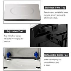 66Lbs Digital Weight Scale Price Computing Retail Count Scale Food Meat Scales