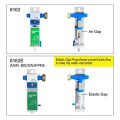 Kitchen Sink Single Proportioner, Detergent Sanitizer Dispenser with E-Gap 8162E