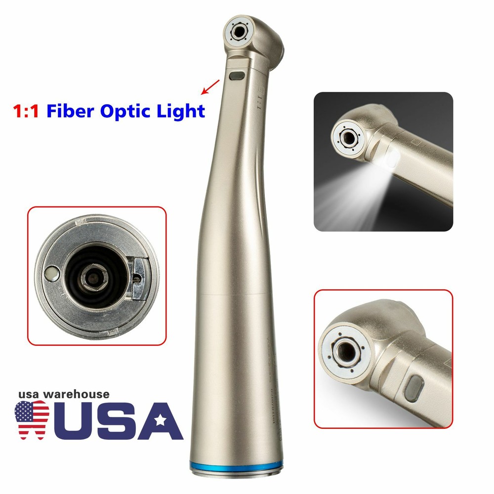 Pieza de mano de contraángulo dental LED Fibra óptica Baja velocidad φ2.35mm