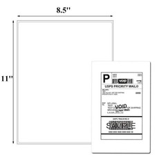 Full Sheet Sticker Paper for Laser & Ink Jet Printers 8.5″ x 11″ Shipping Labels