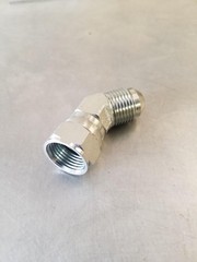 6502-08-08 1/2″ Male JIC X 1/2″ Female JIC 45 Degree Swivel Adapter Fitting