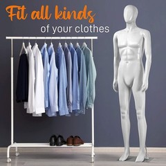 SereneLife Male Mannequin Full Body Torso Dress Form 73”/