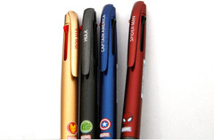 MARVEL IRON MAN CAPTAIN AMERICA SPIDER MAN HULK 3Colors Ballpoint Pen 4pcs Set