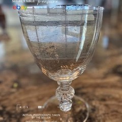 Rare Lalique “Saint Hubert” Bordeaux Wine Glass