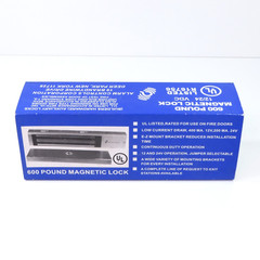 Alarm Controls Magnetic Lock 600 LB Pound 12/24 VDC R16756