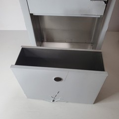 ASI 10-0472 Partition Mounted Dual Access Sanitary Napkin Disposal Stainless