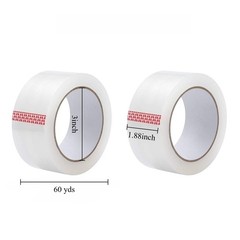 6 Rolls Packing Tape 1.88″x60 Yds Carton Sealing Clear Packing Shipping Box Tape