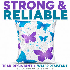 Butterflies Poly Mailers 6×9 Self Seal Designer Boutique Shipping Bags