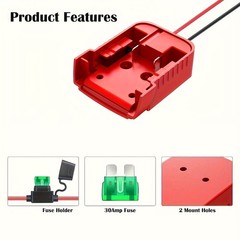 2pack DC 18V to 12V 15A Step DownConverter Compatible with Milwaukee 18V Battery