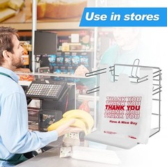 Durable Reusable 100ct Plastic Bags with Handles – Perfect for Small Businesses