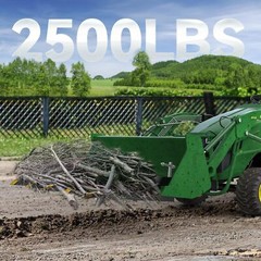 Clamp on Debris Forks for 42″ Bucket Pallet Skid Steer &Tractor Loaders 2500 LBS
