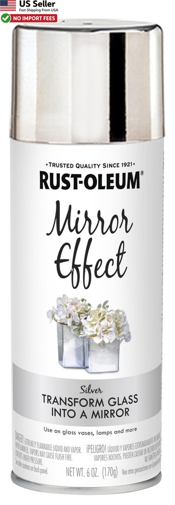 Rust-Oleum 301494 Specialty Mirror Effect Spray Paint 6 oz Silver FROM USA