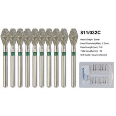 Dental Diamond Bur Football FG 368/023C 379/023 Egg Shape Coarse Fine High Speed