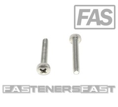 (25) M4-0.7 x25 Stainless Steel Phillips Pan Head Machine Screw DIN7985 A2 M4x25