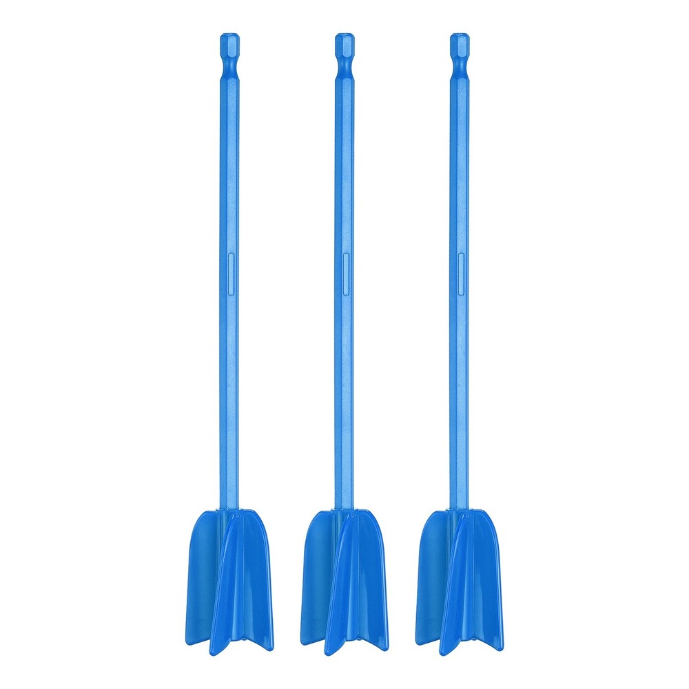3Pcs, 8.7″ ABS Plastic Silicone Resin Mixer Paddle Blue