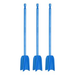 3Pcs, 8.7″ ABS Plastic Silicone Resin Mixer Paddle Blue