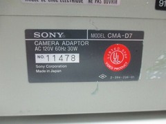 Sony CMA-D7 Camera Adaptor CCTV Security System Power Supply AC 120v 60Hz 30W