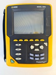 AEMC 3945 Powerpad 3-PHASE Power Analyzer • Works •Parts/Repair • No Test Cables