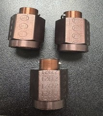 New Old Stock 3 Pc MS21914-8W Military Standard Tube Cap Pressure Seal Aluminum