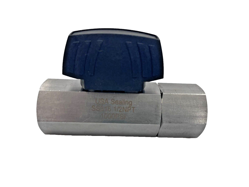USA Sealing SS316 Compact Body Ball Valve 1/2″ NPTF 10000 PSI