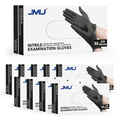 Black Nitrile Gloves Medium Bulk, Case of 1200, 3.5Mil, Latex Free Powder Free