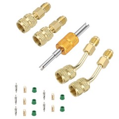 R410A Adapter 5/16″ Female SAE to 1/4″ Male Flare For Vacuum Pump Connection