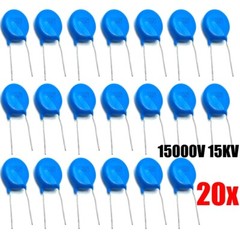 20Pcs/set Ceramic Disc Capacitors 10000pf 10nf 0.01uf 103 15000V 15KV US Stock