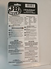 J-B Weld 50176 KwikWeld Steel Reinforced Epoxy Syringe Dark Grey 25 ml/.85oz New