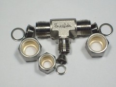 1- Swagelok Stainless Steel Reducing Tee Union, 3/8″ x 3/8″ x 1/4″, SS-600-3-6-4