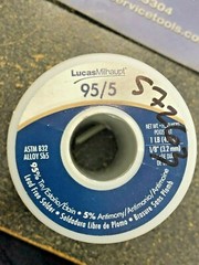 Soft Solder, LEAD FREE, Lucas-Milhaupt, 1 Lb. Roll 95/5
