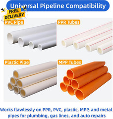 3 Pcs PVC Pipe Threader Kit Integrated Internal & External Pipe Thread Cutting T