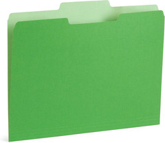 File Folders Letter Size 1/3 Cut Tabs 100 Pk Various Colors Two Tone Durable