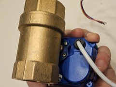 U.S. Solid Motorized Ball Valve 1in Standard Port Brass 9-24V NC Auto Return Ope