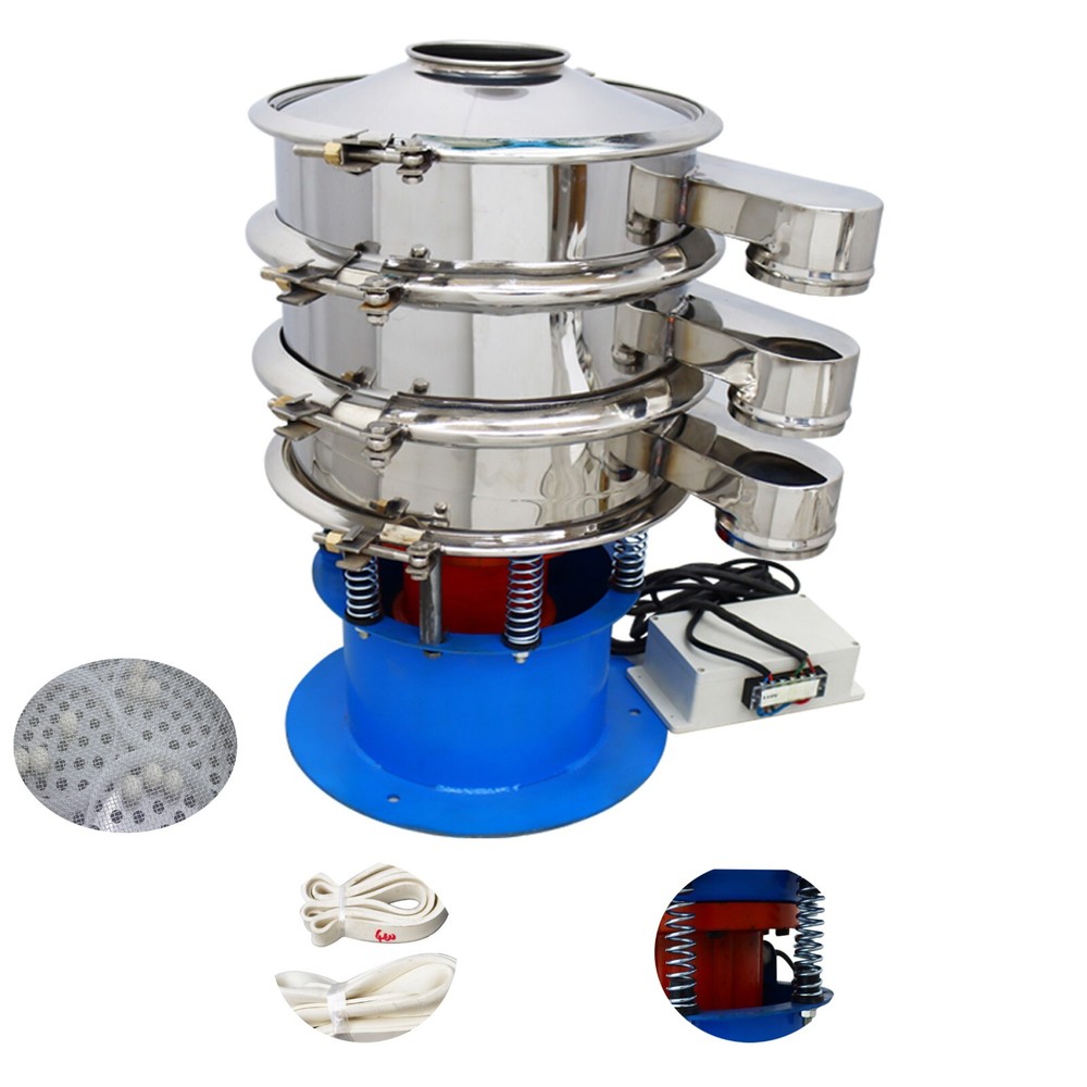 2 Layers Vibrating Screen 15.7in Vibrating Sieve Screen Shaker with Sealing Ring
