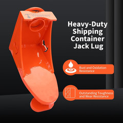 Shipping Container Jack Lug – 75000 LBS Capacity Leveling Attachment, Thick High