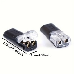 100PCS Plug-In Quick Wire Connectors Reusable Clamp Terminal Blocks for Cables